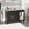 Portable Grill Cart with Stainless Steel Sink, Wheels, Storage Cabinet and Towel Rack Handles